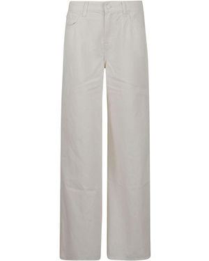 Seven7 Willow Flared Denim Jeans - White