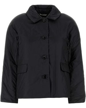 MM THE CUBE Polyester Greens Padded Jacket - Black