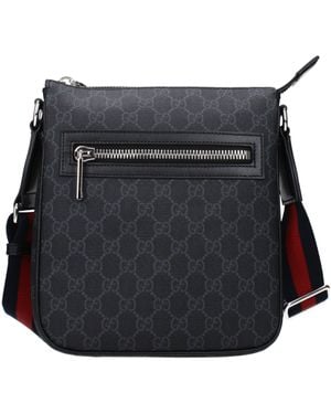 Gucci Schoudertassen Mannen Stof Zwart