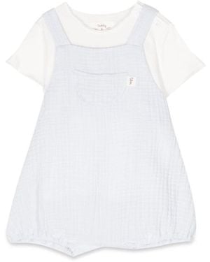 Teddy & Minou Romper With T Shirt - White