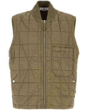 Stone Island Army Sleeveless Jacket - Green