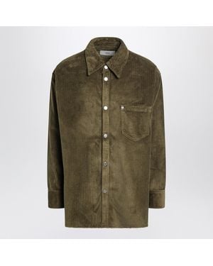 Ami Paris Bronze Corduroy Shirt - Green