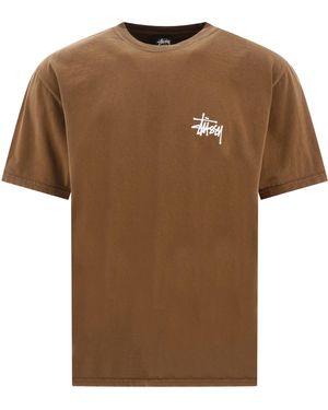 Stussy T-shirt "Basic Stussy" - Marron