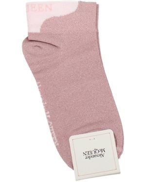 McQueen Women 's Chaussettes et chaussettes de viscose rose
