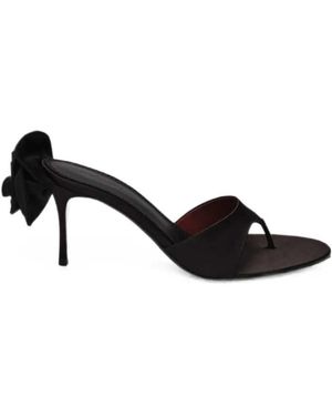 Magda Butrym Sandalen Met Rozet-Detail - Zwart