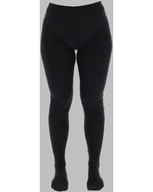 Maison Margiela Stretch Knit Leggings - Black
