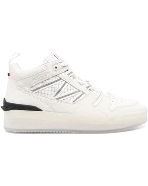 Moncler Pivot Leder -Turnschuhe - Weiß