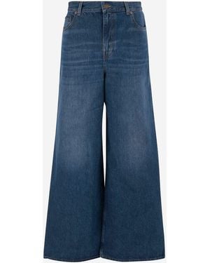 Chloé Baumwoll-Denim-Jeans - Blau