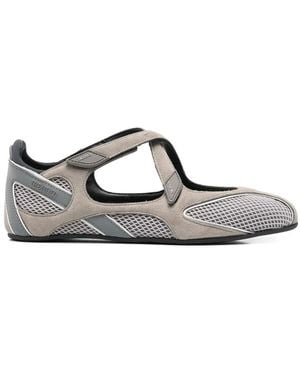The Attico 'Floor01' Ballerina Flat - Grey