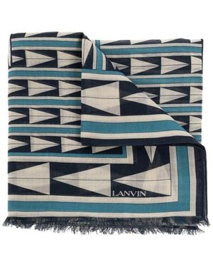 Lanvin Wollschal - Blau