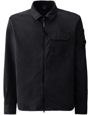 C.P. Company Organic Cotton Overshirt - Black