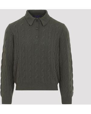 Ralph Lauren Pull polo en maille torsadée - Vert