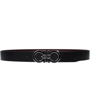 Ferragamo Belt Leather/Barolo - Black