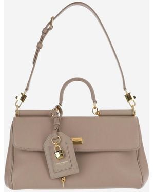 Dolce & Gabbana My Sicily Medium Handbag - Natural