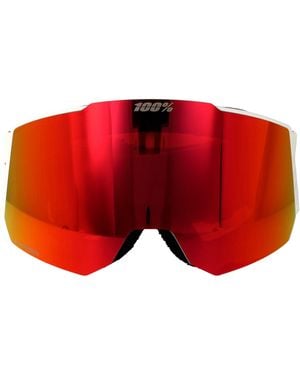 100% Launch Polycarbonate Sunglasses - Red