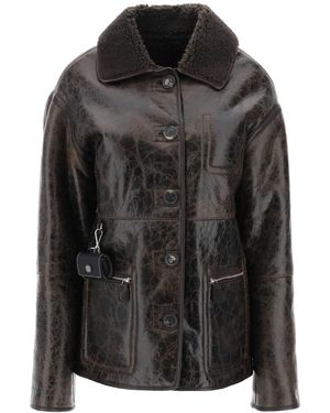 Saks Potts Giacca Shearling Reversibile Ada - Nero