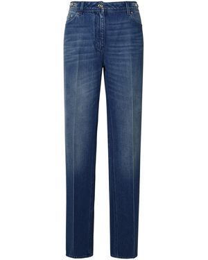 Versace Op Maat Blauwe Katoenen Jeans