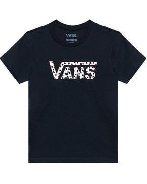 Vans "Dalmation V Crew" Logo T-Shirt - Blue