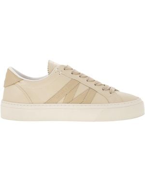 Moncler Monaco2 Lederen Trainer - Naturel