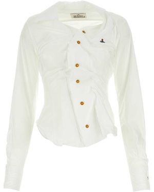 Vivienne Westwood Cotton Drunken Shirt - White