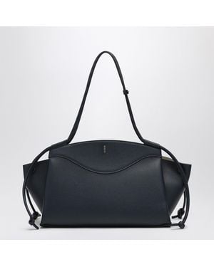 NOESI Molly Grained Leather Bag - Black