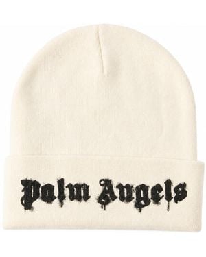 Palm Angels Druipend Logo Muts - Wit