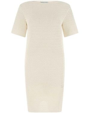 Bottega Veneta Ivory Crochet Dress - White