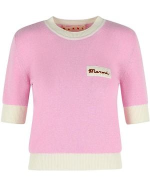 Marni Pullover aus rosafarbener Wollmischung - Pink