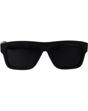 Prada Linea Rossa Squared Sunglasses 0 Ps 04 Zs Dg002 G - Black