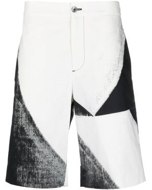 McQueen Drawstring Cotton Shorts - Black