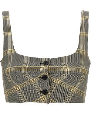 Marni Haut Crop En Laine Mélangée - Gris