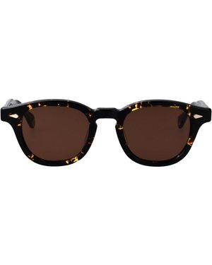 JULIUS TART Round Sunglasses Jtpl 003 V T Hvn - Brown