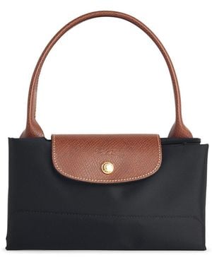 Longchamp Tasche mit schwarzem Tela 'L "Le Pliage Original"-Griff