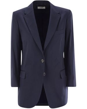 SAULINA Antonia Single Breasted Jacket - Blue