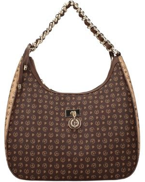 Pollini Shoulder Bags Pvc/Cream - Brown