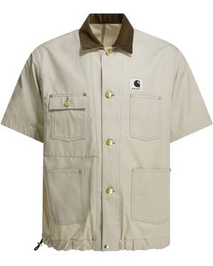 Sacai Carhartt Wip Duck Jackets And Coats White