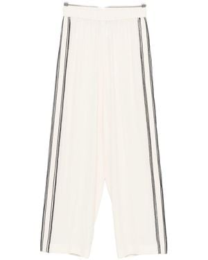 Fabiana Filippi Silk Blend Trousers - White