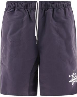 Stussy "Big Basic" Swim Shorts - Blue