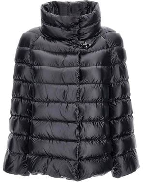 Fay Down Cape Raglan - Schwarz