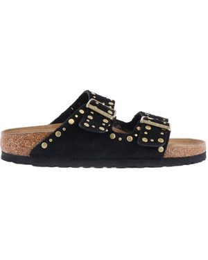 Birkenstock Arizona Rivet Schwarz, Wildleder, S