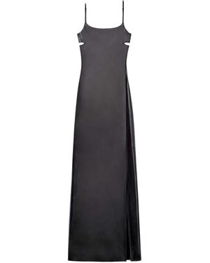 Courreges Long Dress With Cut-Out Detail - Blue