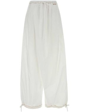 Marni Poplin Wide-Leg - White