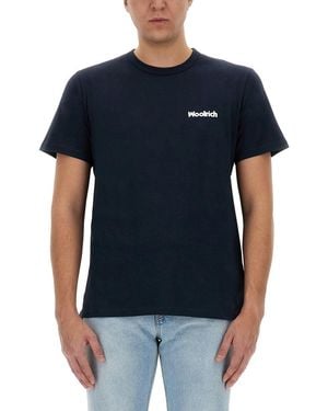 Woolrich Logo T-Shirt - Blue