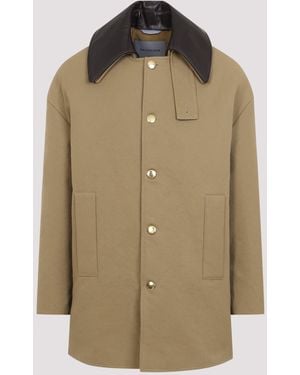 Balenciaga Double-Breasted Short Peacoat - Green