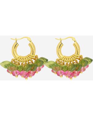 Annele Mini Rose Fields Forever Earrings - Yellow