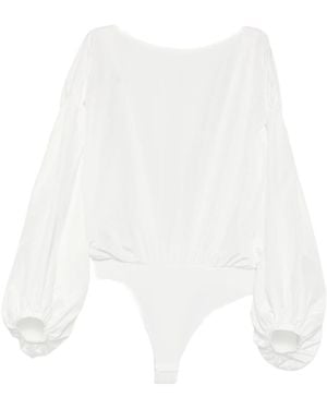 ANDAMANE Body Clara Body con espalda abierta - Blanco