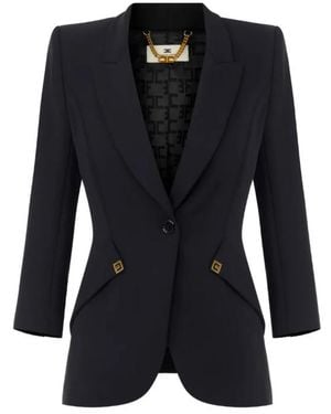 Elisabetta Franchi Chaqueta - Negro