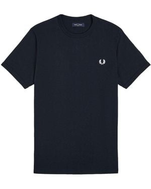 Fred Perry T-Shirt With Logo - Blue