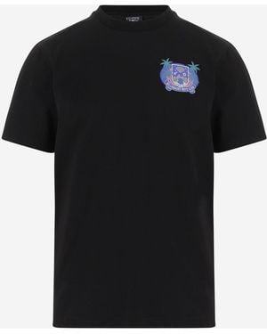 Billionaire Miljardair Bedrukt Katoenen T-shirt - Zwart