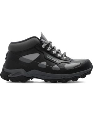Givenchy Caucho y neopreno Bogs botas de cordón - Negro